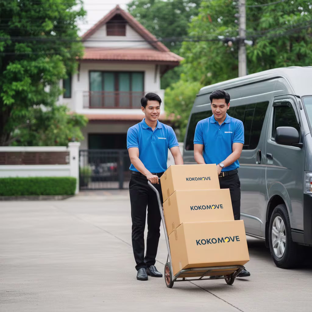 KokoMove team providing international moving services in Chiang Mai